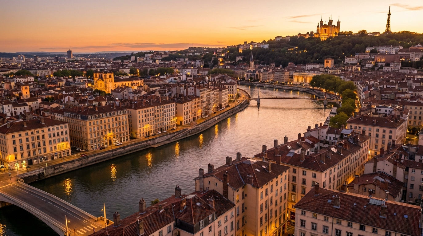 Vue panoramique de Lyon